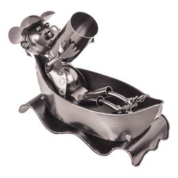 Bildspel - Flaskhållare i Metall Båt