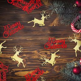 Bildspel - Konfetti Röd Merry Christmas