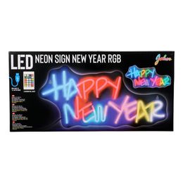 Bildspel - Neonskylt Happy New Year RGB