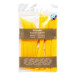 Lysbildefremvisning - Plastbestik Gul