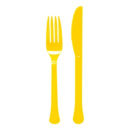 Plastbestik Gul
