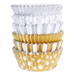 PME Muffinivuoat Foliolla Kulta/Hopea