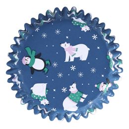 Diaesitys - PME Muffinivuoat Foliolla Lumimiehet