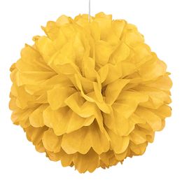 Pompon Gul Hængende Dekoration